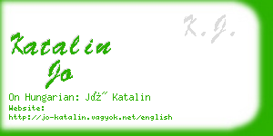 katalin jo business card